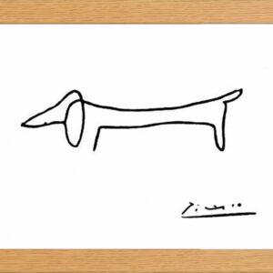 PICASSO LINE ART GLASS FRONTED 10" X 13.5" FRAME